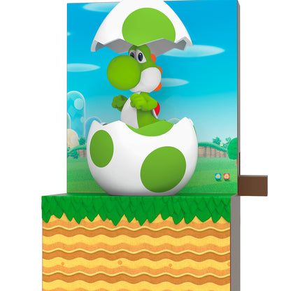 Nintendo Super Mario It's Yoshi! With Sound and Motion — 2026 Hallmark Keepsake Christmas Ornament featuring Yoshi emerging from a decorative egg.