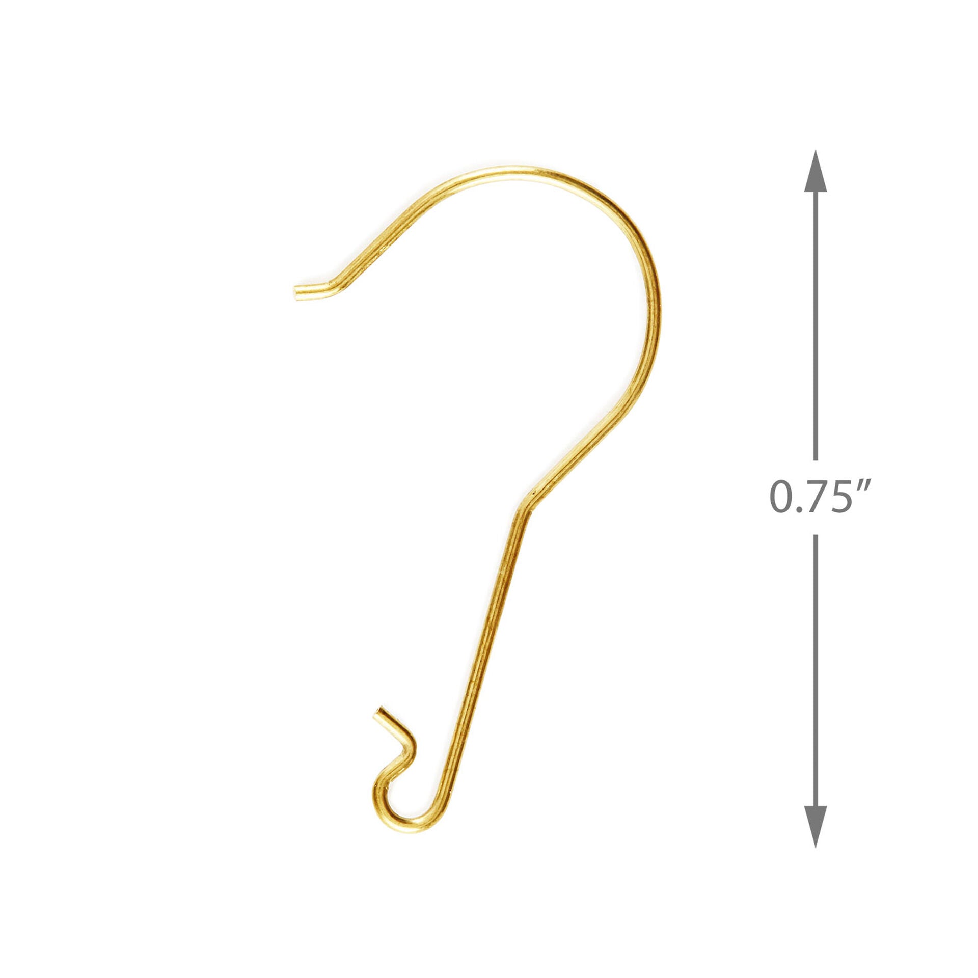 Ornament hooks (brass), set of 20 — Hallmark Keepsake Christmas ornament accessory, close-up view of a single hook.