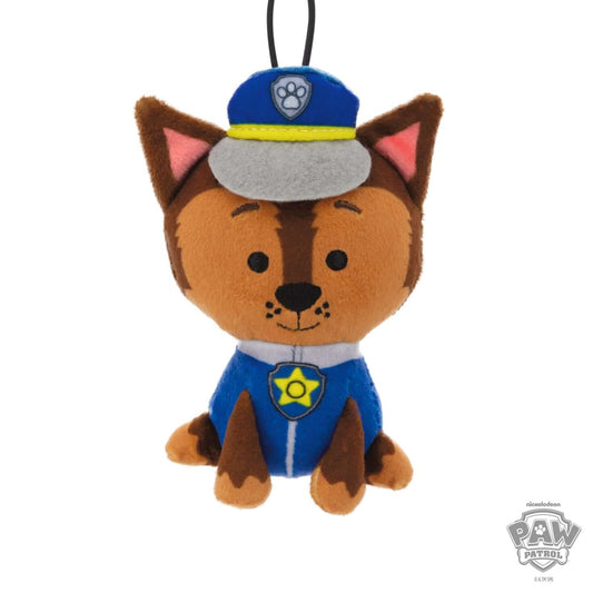 Paw Patrol Chase, plush fabric - Hallmark Christmas ornament featuring an adorable German Shepherd in police uniform with detailed stitching.