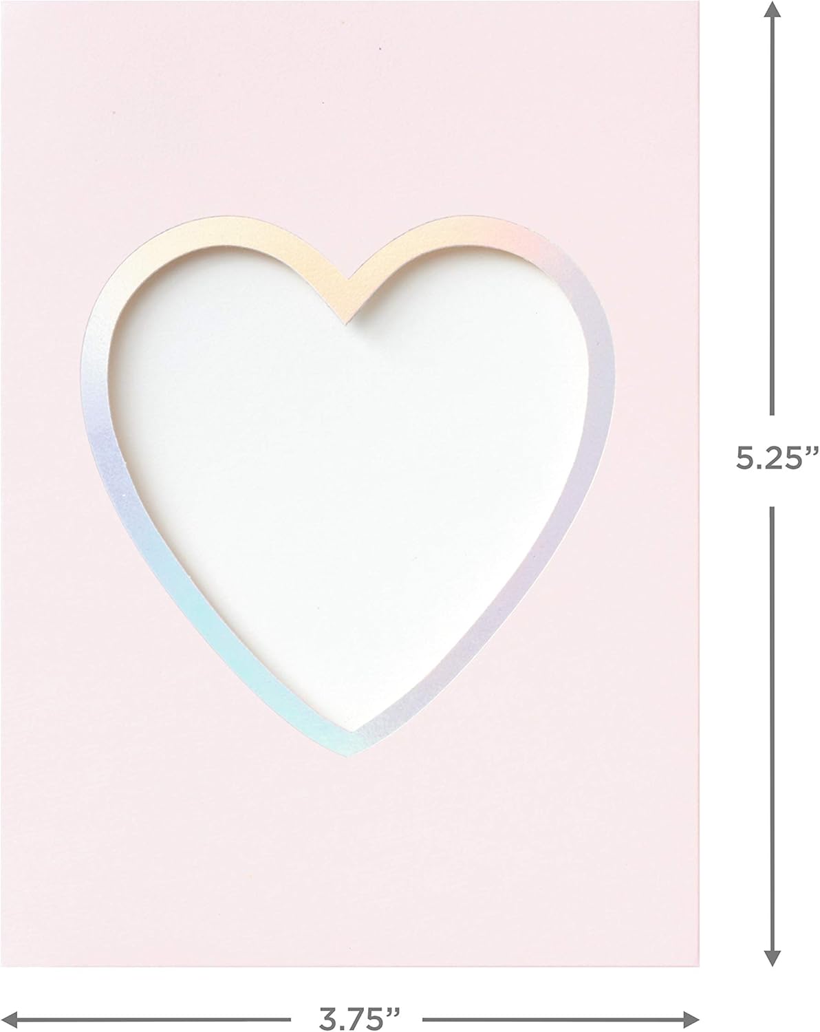 Hallmark Crayola Coloring Cards Assortment, 8 Cards with Envelopes and Markers features a pink card with a heart-shaped die-cut design.