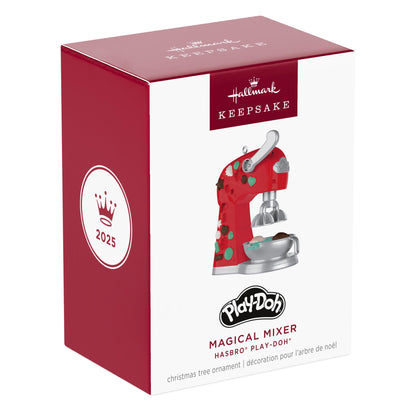 Hasbro® Play-Doh®, Magical Mixer — 2025 Hallmark Keepsake Christmas Ornament boxed gift with festive design and detail.