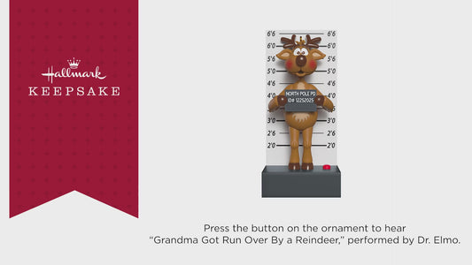 Grandma Got Run Over By a Reindeer Musical Ornament — 2025 Hallmark Keepsake Christmas Ornament