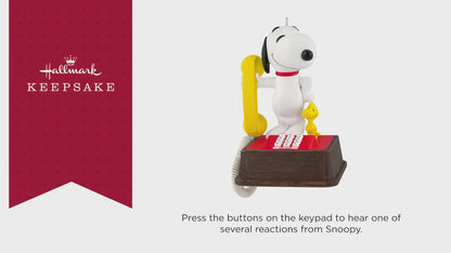 Peanuts® 75th Anniversary, Hello, Snoopy! Ornament With Sound — 2025 Hallmark Keepsake Christmas Ornament