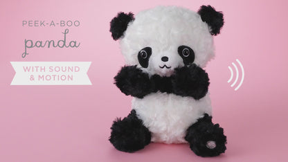 Peek-A-Boo Panda Stuffed Animal With Sound and Motion, 9"