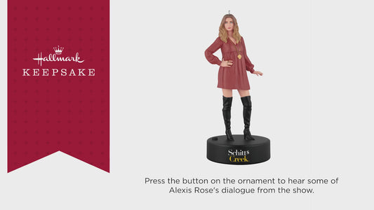 Schitt's Creek® Alexis Rose With Sound — 2025 Hallmark Keepsake Christmas Ornament