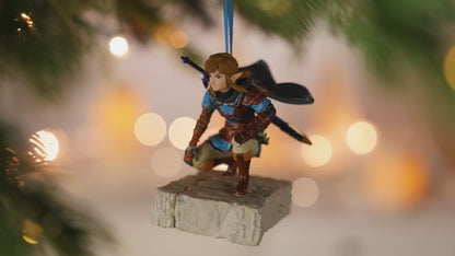 Nintendo The Legend of Zelda™: Tears of the Kingdom Link Musical With Light — 2026 Hallmark Keepsake Christmas Ornament, detailed figure, Christmas tree decoration, vibrant colours.