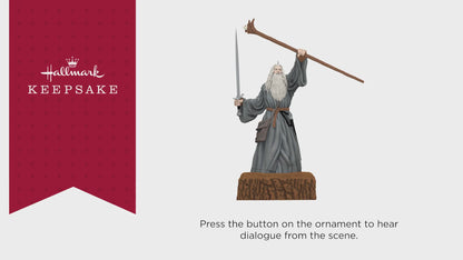 The Lord of the Rings™ Gandalf™ the Grey With Sound — 2025 Hallmark Keepsake Christmas Ornament
