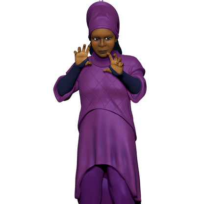 Star Trek™: The Next Generation, Guinan — 2025 Hallmark Keepsake Christmas Ornament, figurine in purple attire with an expressive pose.