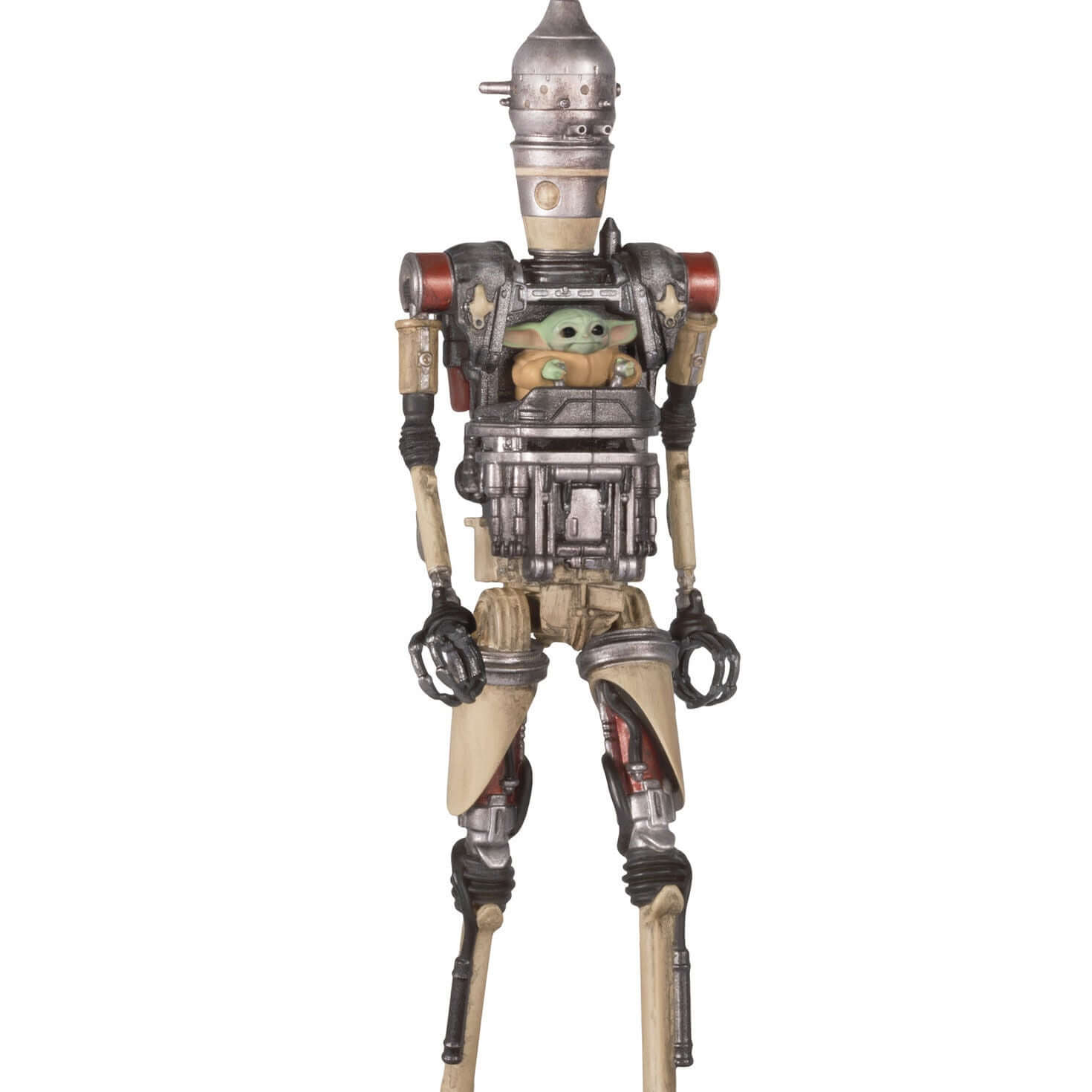 Star Wars™: The Mandalorian™ Grogu™ Operating IG-12™ Ornament With Sound — 2025 Hallmark Keepsake Christmas Ornament close-up of Grogu in droid body