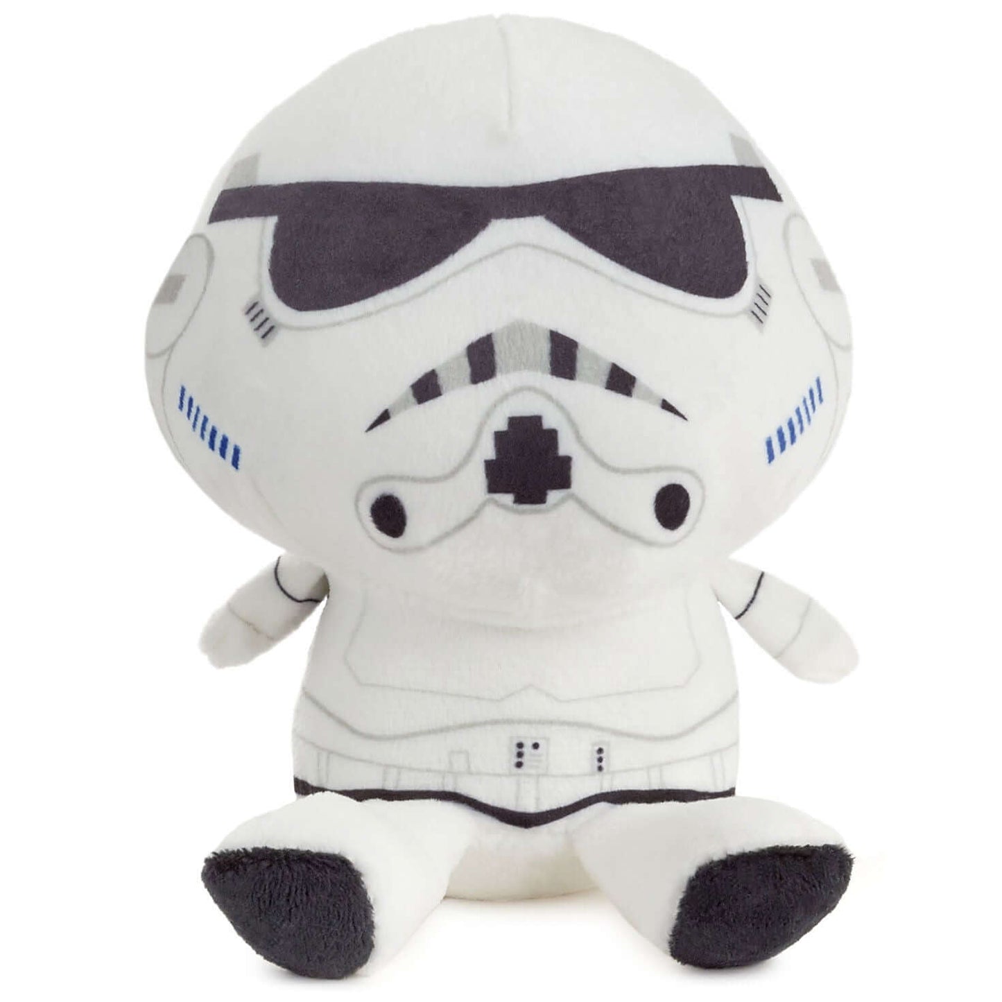 Better Together Star Wars™ Darth Vader™ and Stormtrooper™ Magnetic Plush, 5" white Stormtrooper plush toy with embroidered details.