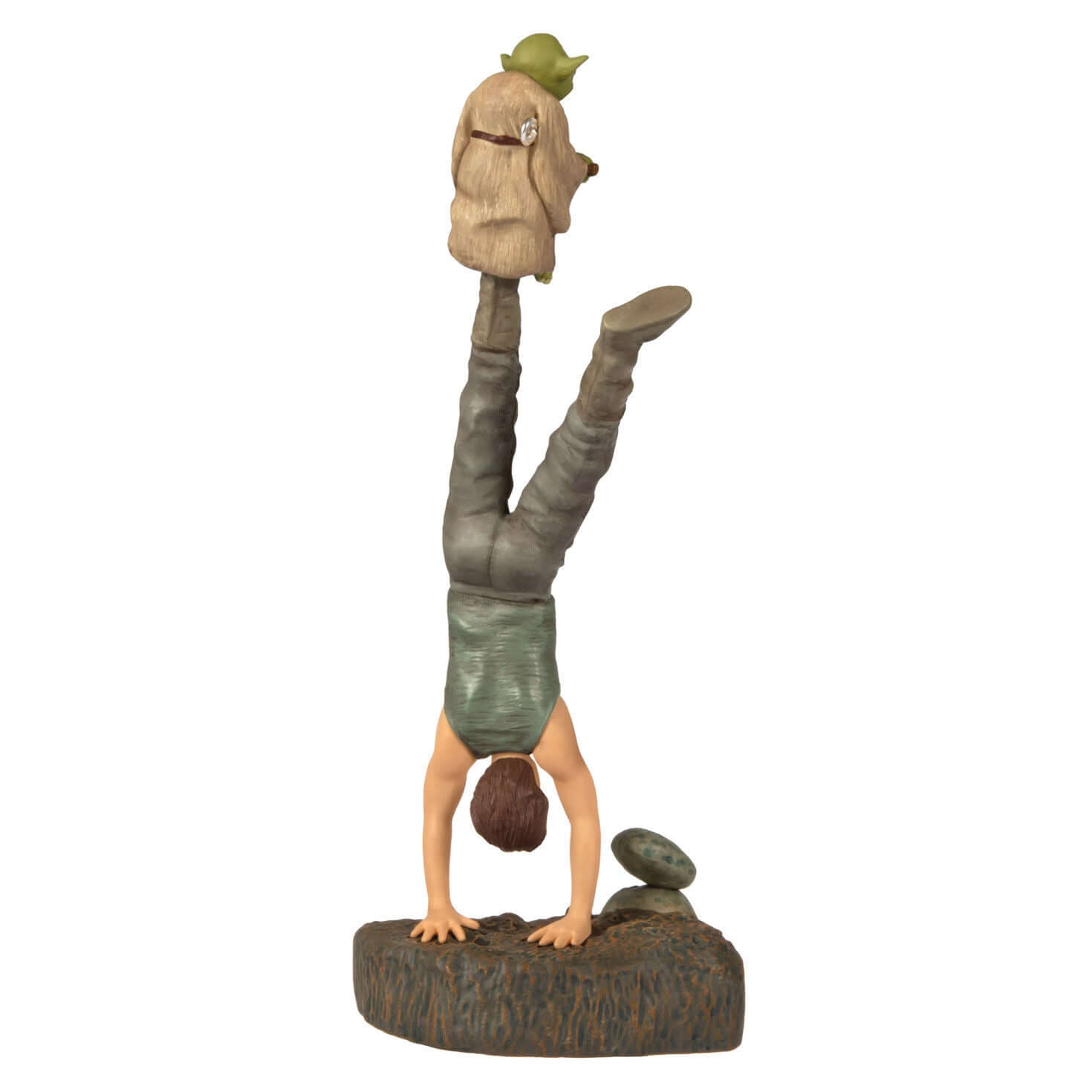 Star Wars™: The Empire Strikes Back™ There Is No Try Ornament With Sound — 2025 Hallmark Keepsake Christmas Ornament in vertical pose with Yoda on Luke's back.