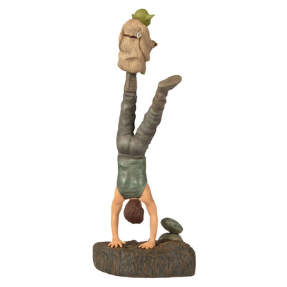Star Wars™: The Empire Strikes Back™ There Is No Try Ornament With Sound — 2025 Hallmark Keepsake Christmas Ornament in vertical pose with Yoda on Luke's back.