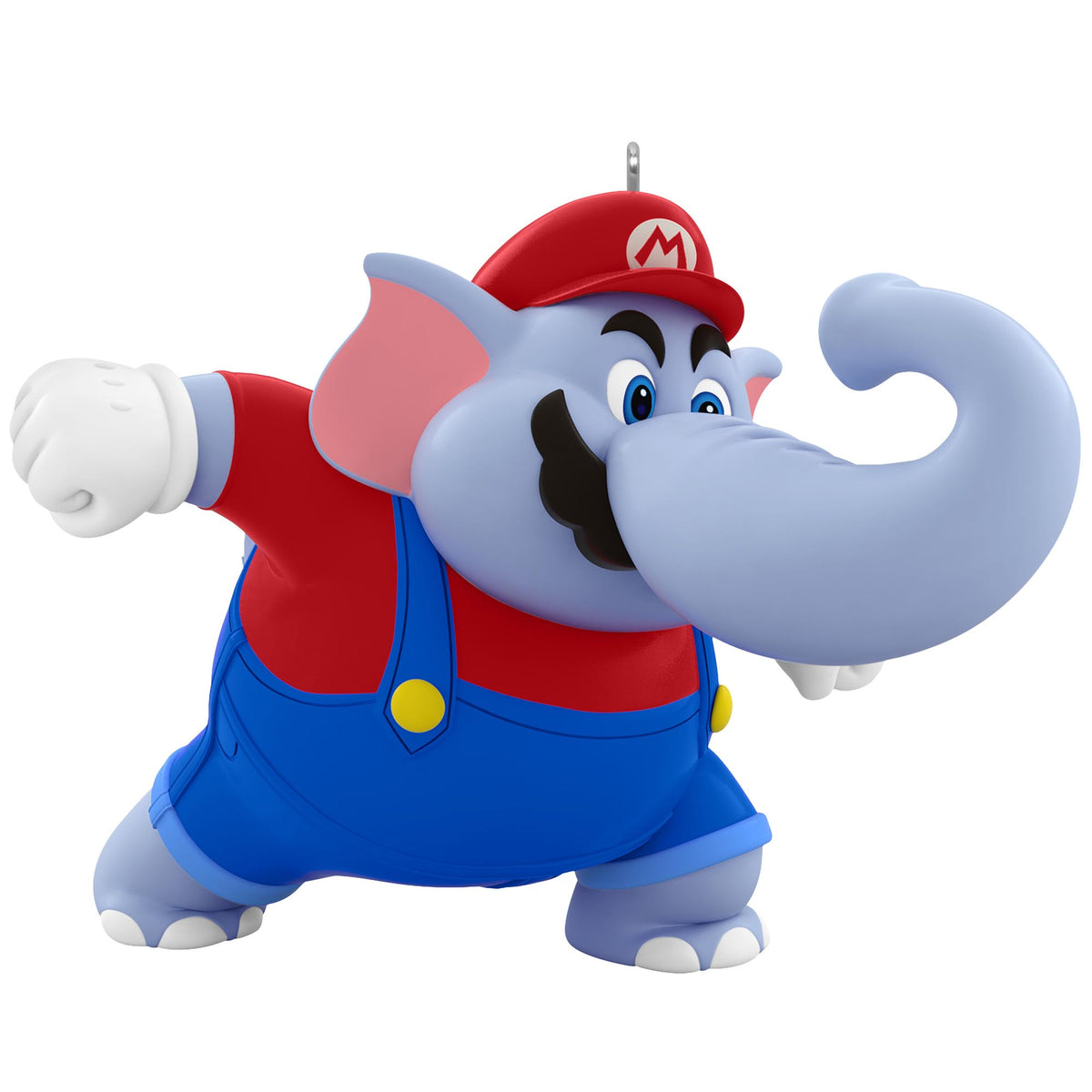 Super Mario™, Elephant Mario, 4th in the Powered Up With Mario series - colourful ornament featuring Mario with elephant trunk and ears, action pose.