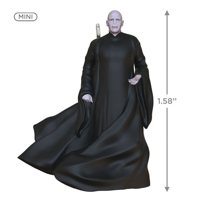 Harry Potter™ Voldemort™ (Miniature) — Hallmark Keepsake Christmas Ornament, detailed full-body view, 4 cm tall, dressed in black robes.