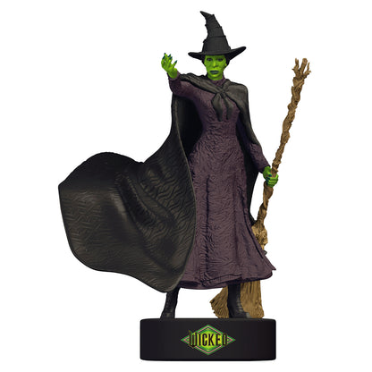 Wicked Defying Gravity With Sound — 2026 Hallmark Keepsake Christmas Ornament, green Wicked Witch of Oz figure with broom and cape, detailed design.