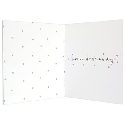 Sweet Polka Dot Flamingo Birthday Card