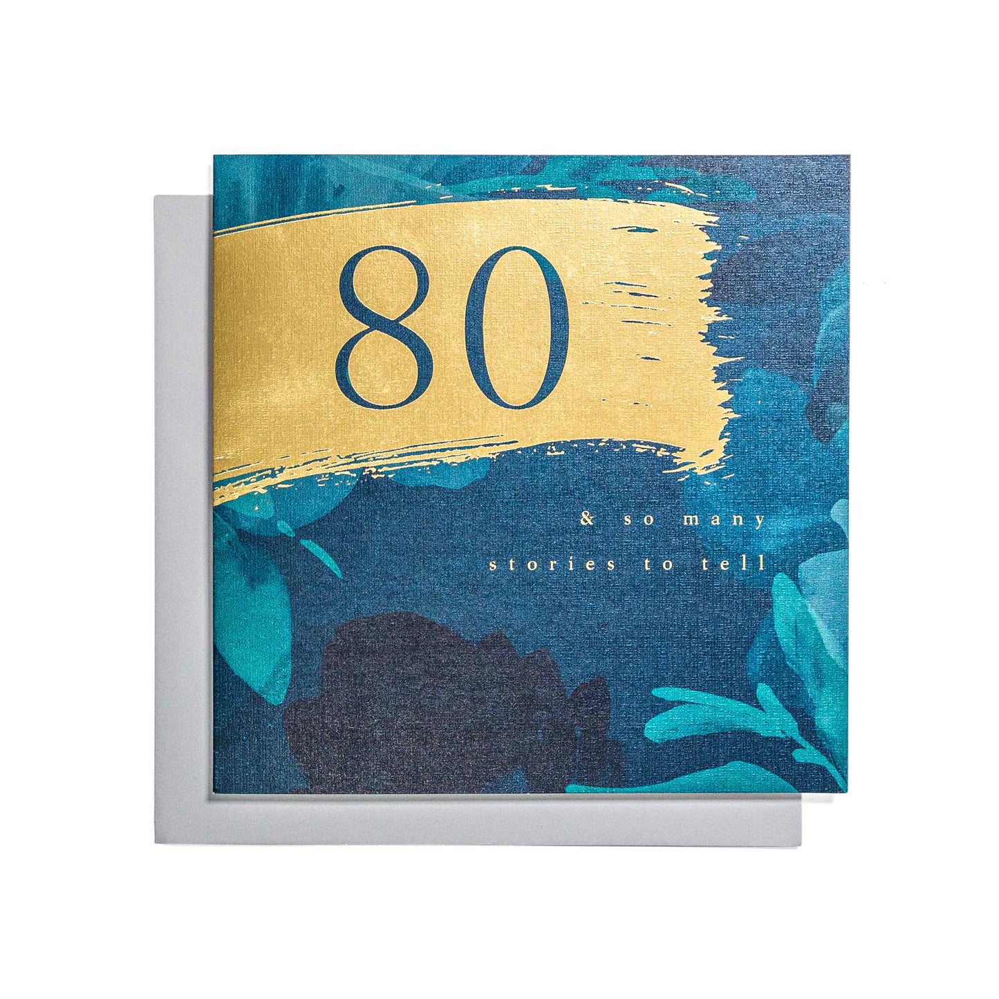 So Many Stories Elegant 80th Birthday Card