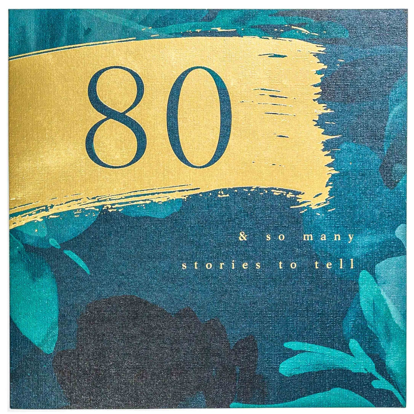 So Many Stories Elegant 80th Birthday Card