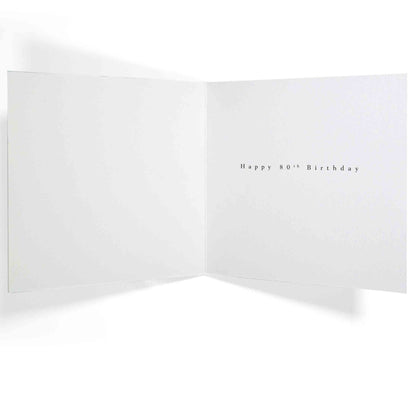 So Many Stories Elegant 80th Birthday Card