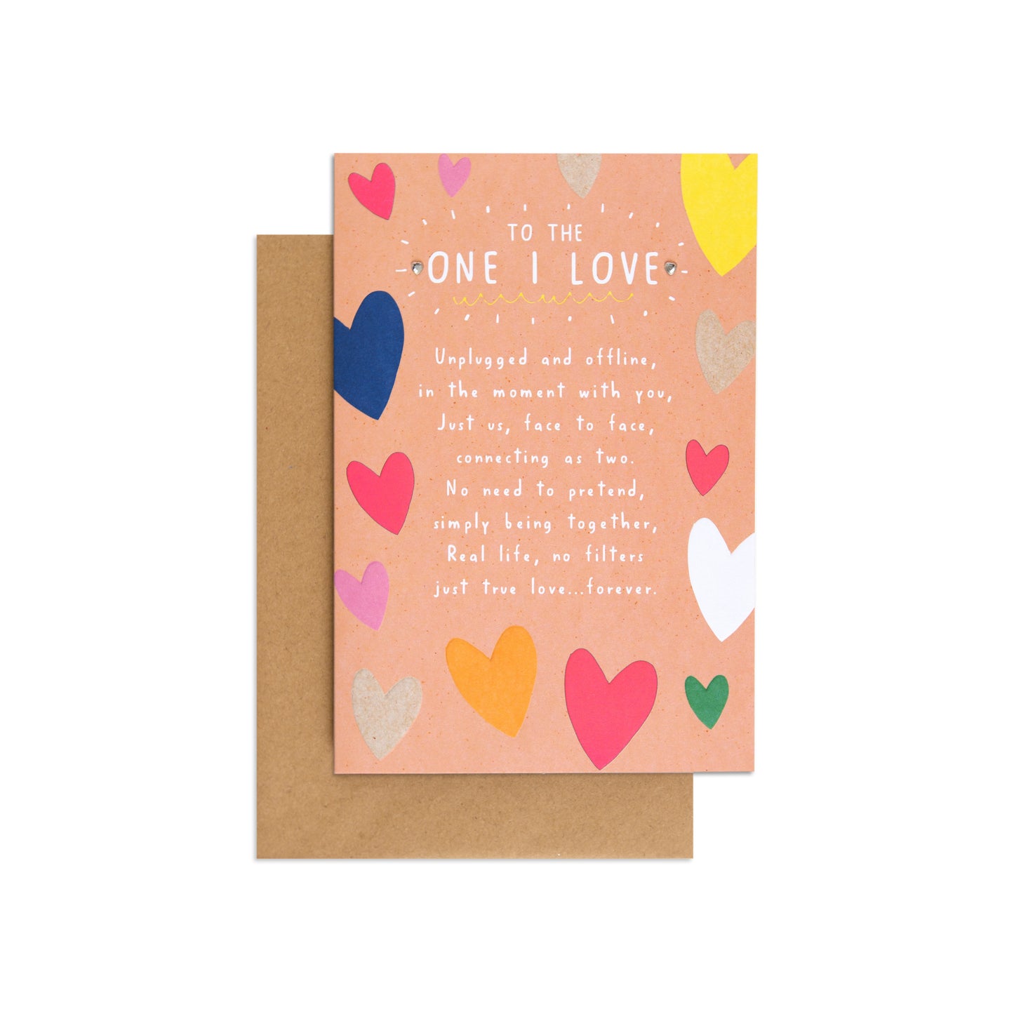 The One I Love Contemporary & Heartfelt Birthday Card