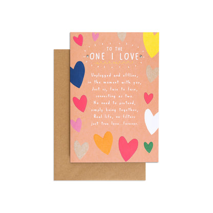 The One I Love Contemporary & Heartfelt Birthday Card