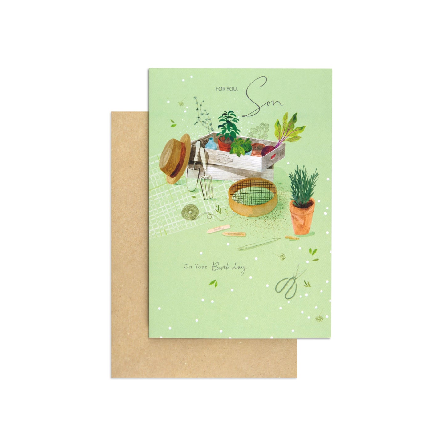 Sentimental Green Thumb Son Birthday Card