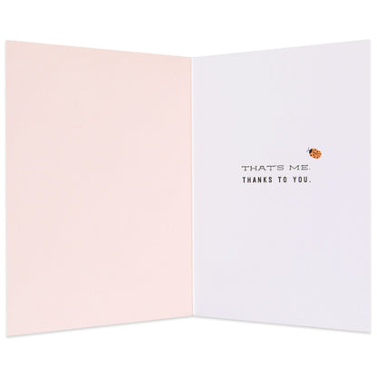 Lovely Lucky Ladybug Thank You Card