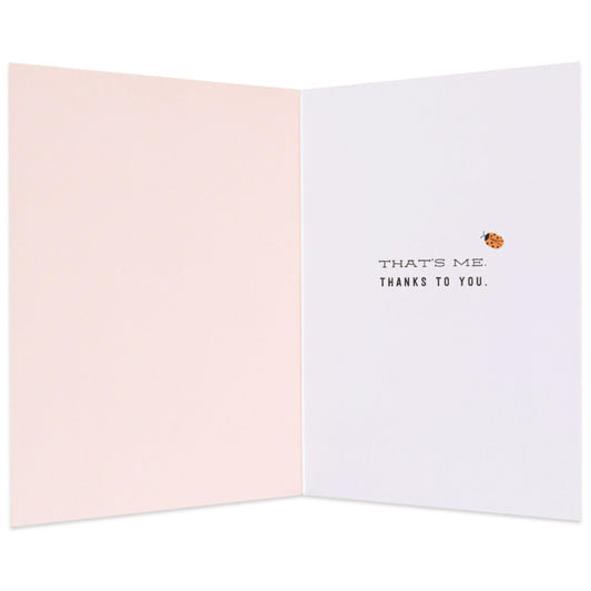 Lovely Lucky Ladybug Thank You Card