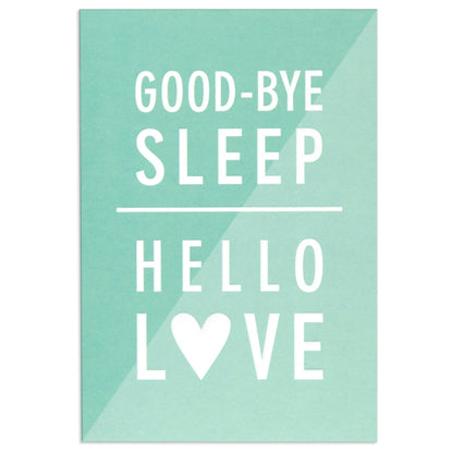 Good-Bye Sleep Sweet New Baby Congratulations Card