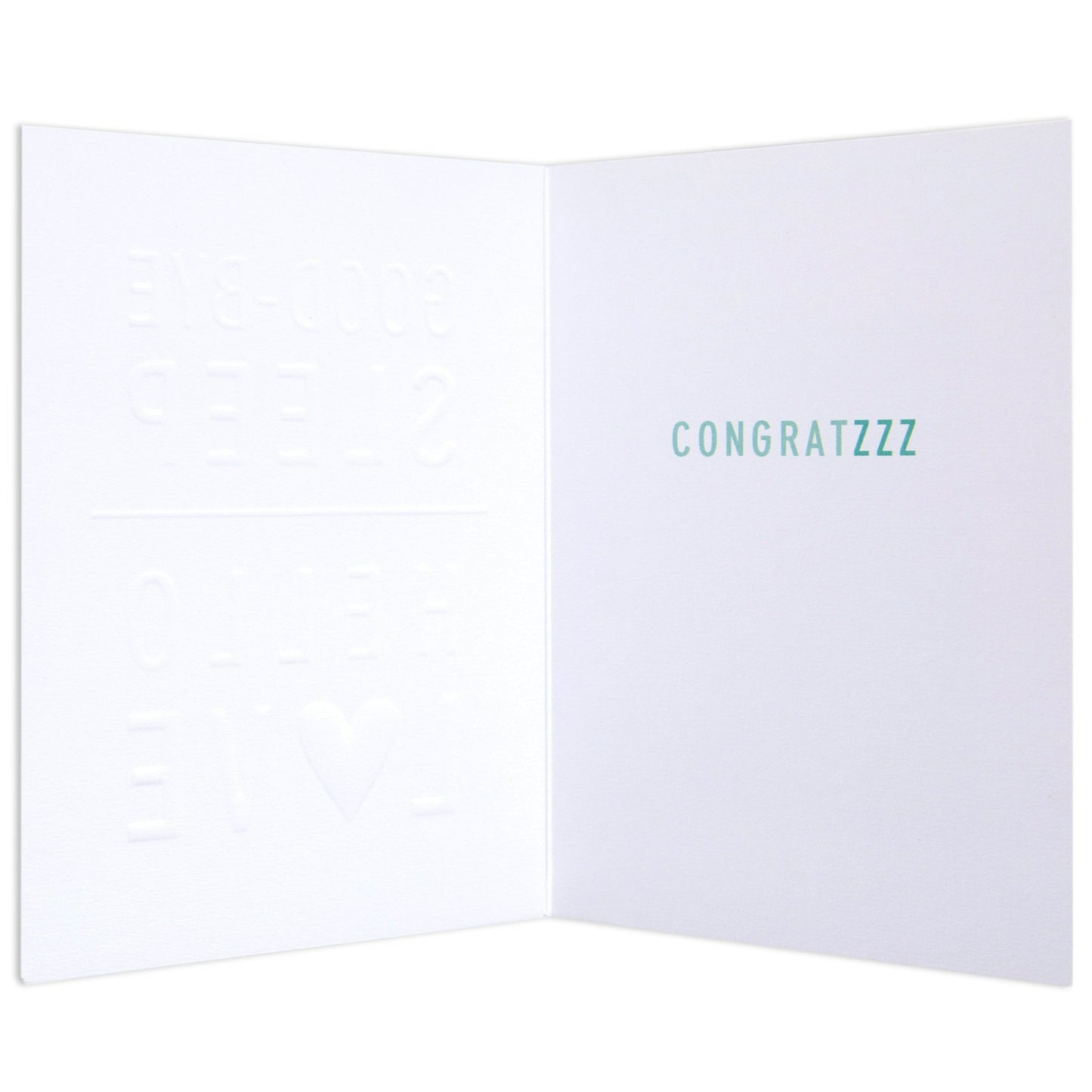 Good-Bye Sleep Sweet New Baby Congratulations Card