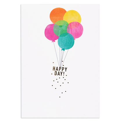 Balloon Bunch Cheerful Birthday Card