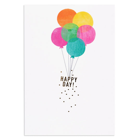 Balloon Bunch Cheerful Birthday Card