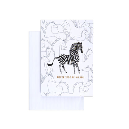 Fun Zebra Birthday Card