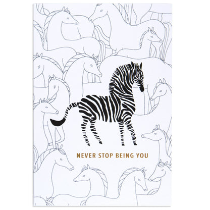 Fun Zebra Birthday Card