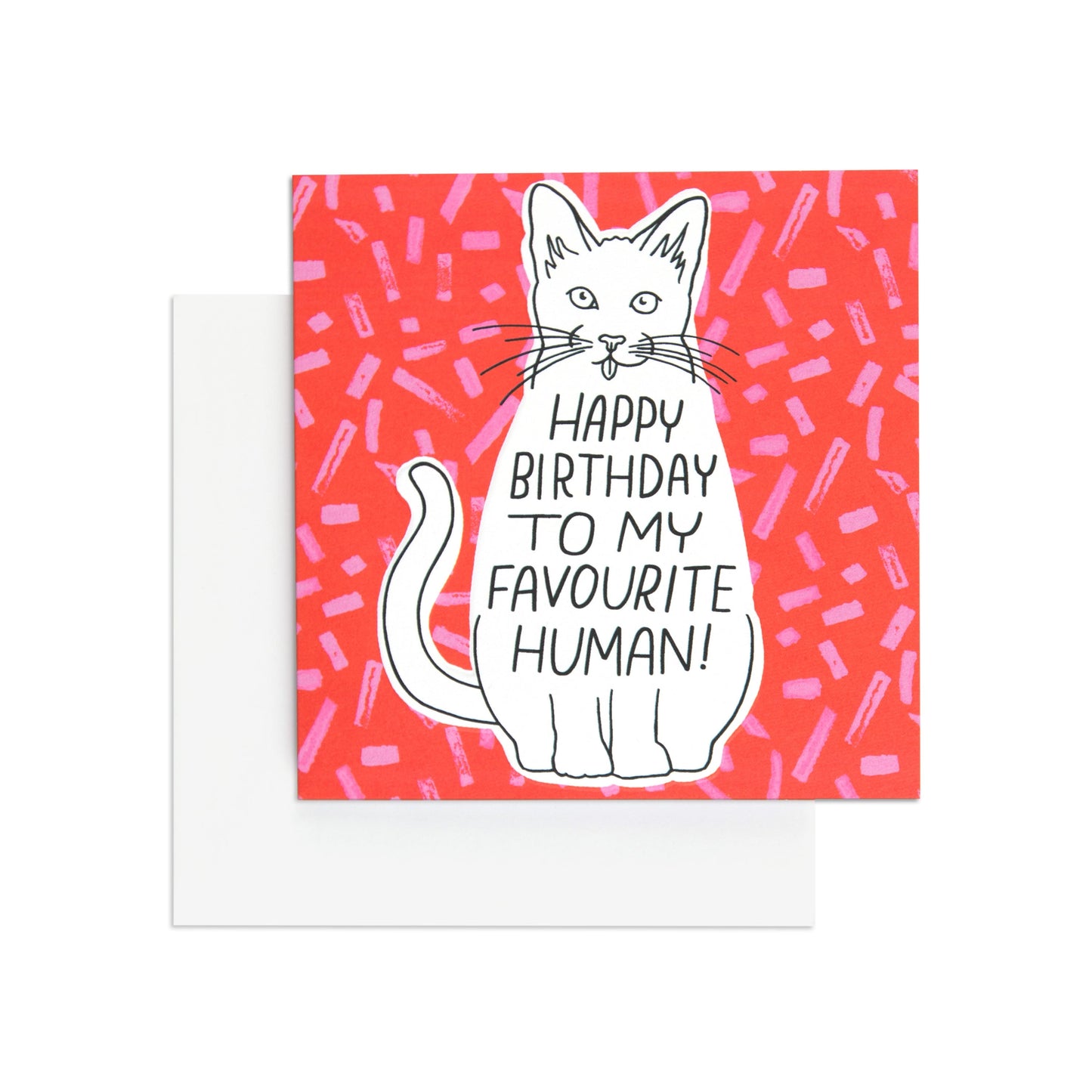 Sweet Happy Birthday To My Favourite Human Cat Card
