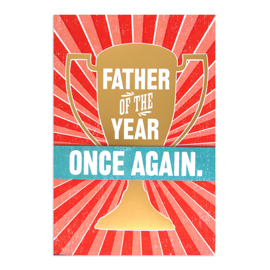 Hallmark Father's Day Card - "Father of the Year, Once Again"