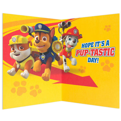 Paw Patrol Stand Up Characters Fun Interactive Birthday Card