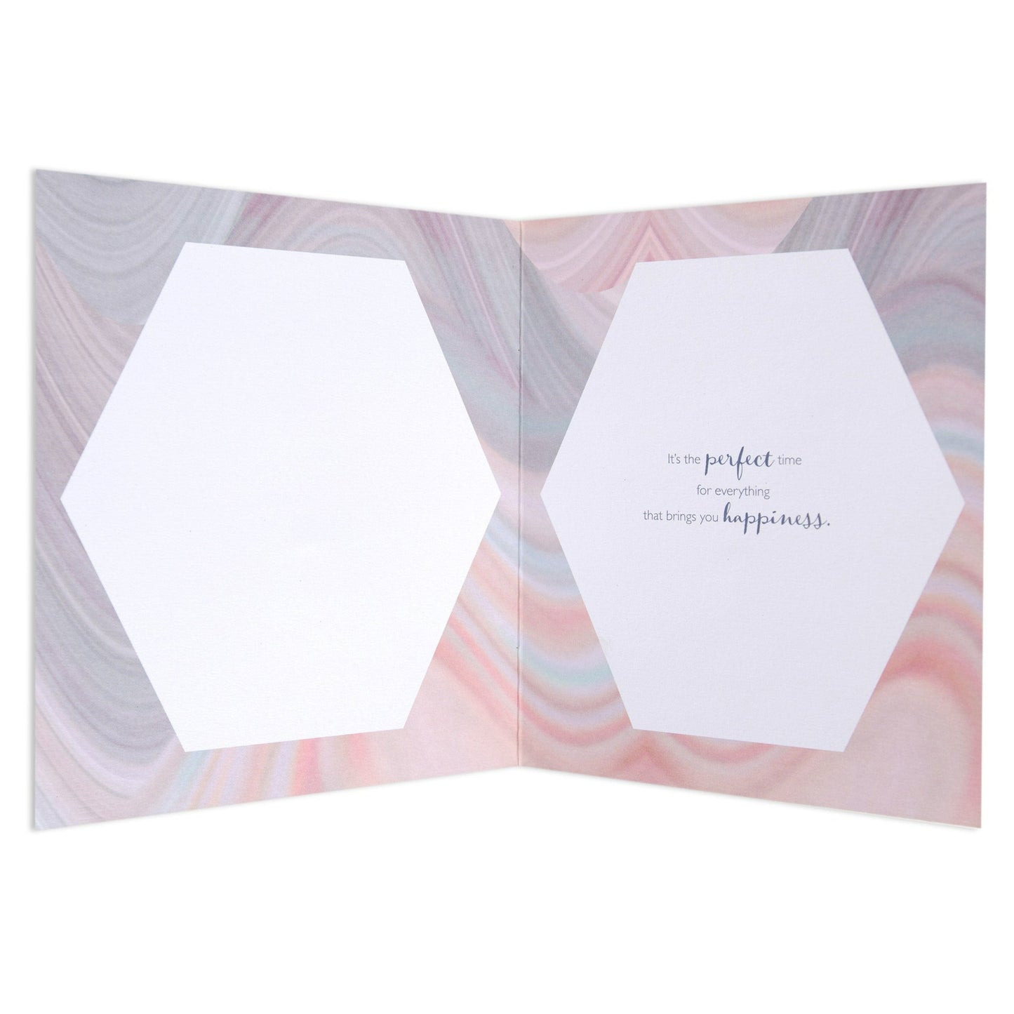 Agate Luxe Contemporary Gold Birthday Card