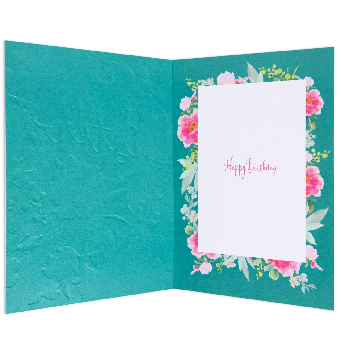 Stylish Floral Elegance Birthday Card for Sister