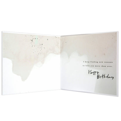 Beautiful Contemporary Stars Amazing Wife Birthday Card