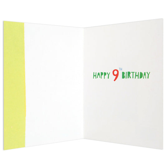 Pretty Epic Colourful 9th Birthday Card