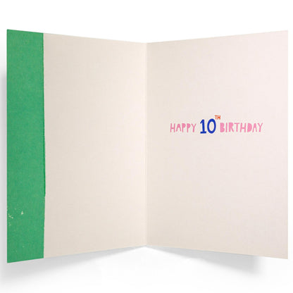 Beyond Awesome Cool 10th Birthday Card