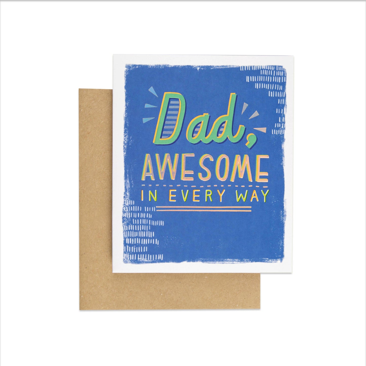 Awesome Dad Cheerful Birthday Card for Dad