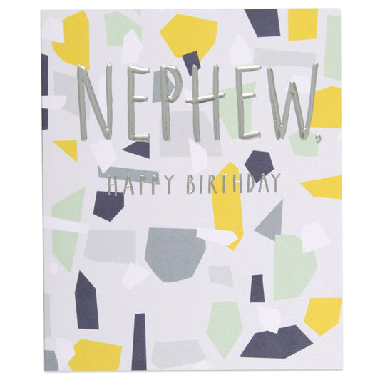Contemporary Birthday Card for Nephew