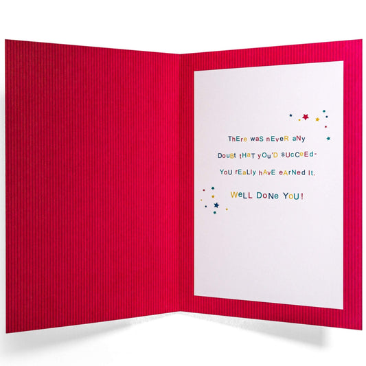 Hooray You Did It Fun Graduation Congratulations Card