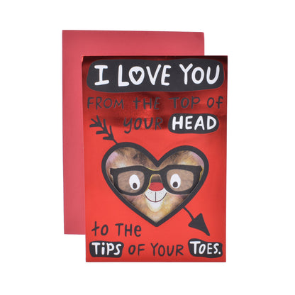 Hallmark Valentine's Day Card - Head to Toes