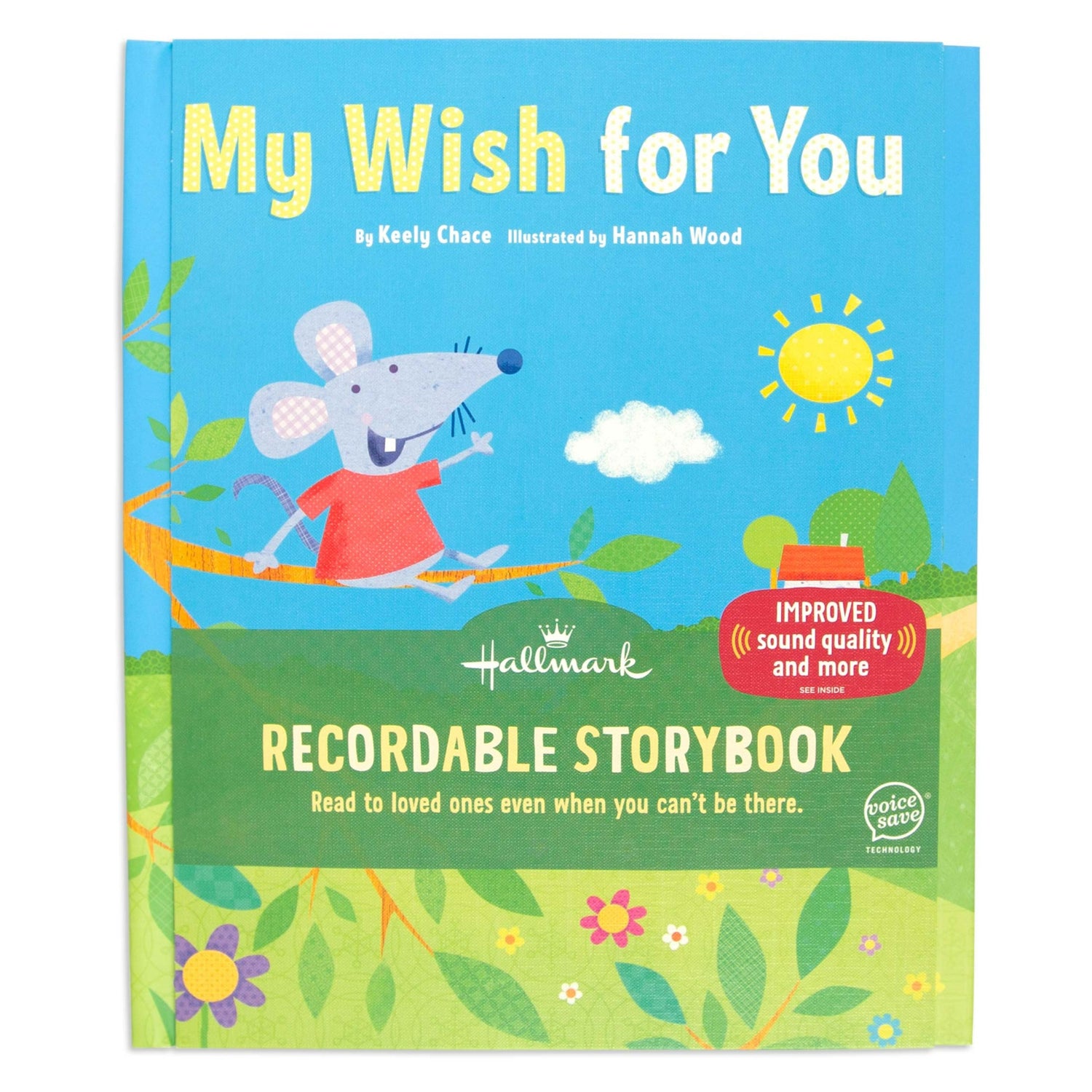 My Wish For You Recordable Storybook featuring a whimsical design with two mice on a bright cover illustration.