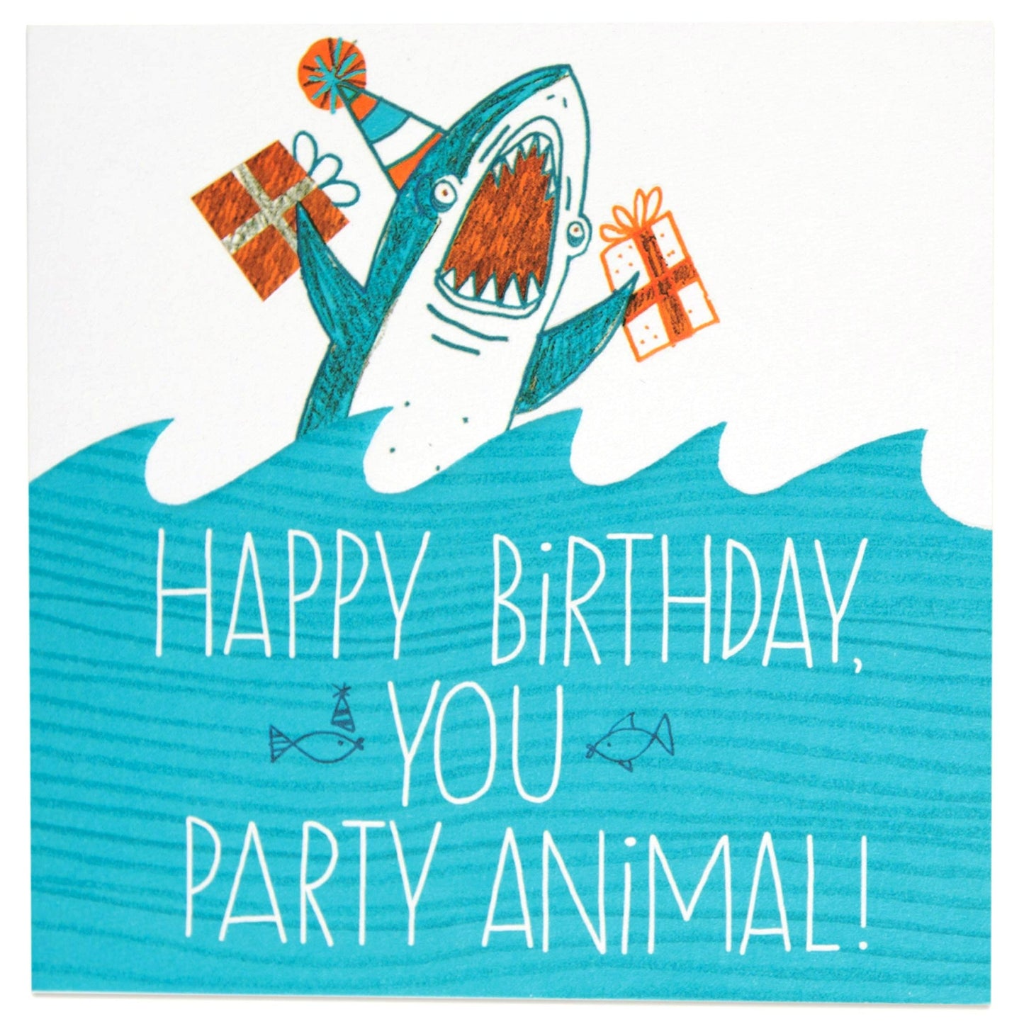 Party Animal Shark Funny Birthday Card