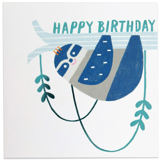 Sweet Sloth Birthday Card