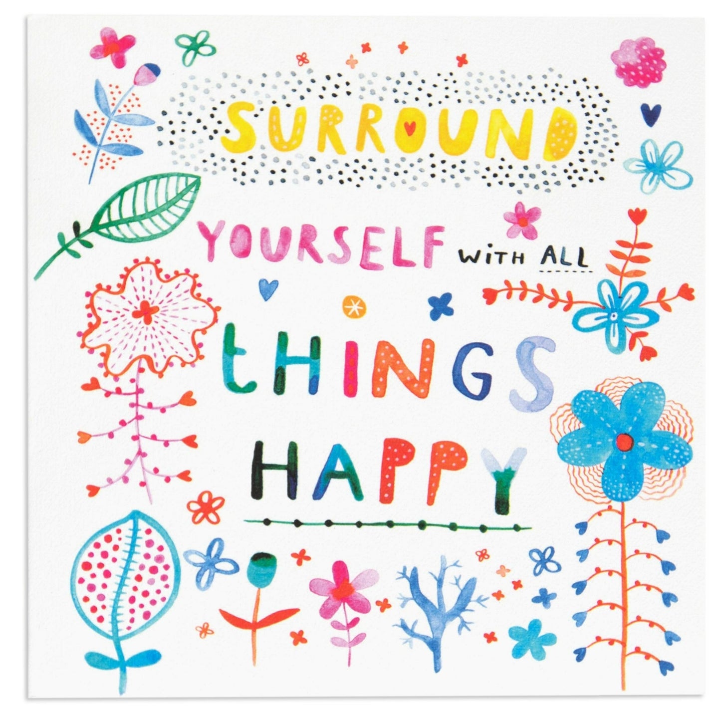 Colourful Surround Yourself Card